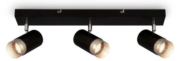 BRI 2142035 Spot, 60 cm, 3x GU10, max. 9W, černá - BRILONER