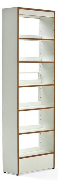 AJ Produkty Regál na knihy STORY, jednostranný, 2240x747x305 mm, 6 polic, bílá