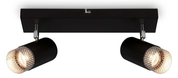 BRI 2142025 Spot, 44 cm, 2x GU10, max. 9W, černá - BRILONER