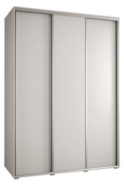 Šatní skříň ASIRI 1 - 170/60 cm, bílá / stříbrná