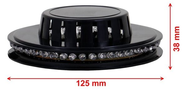 BRILO 2341-048 LED RGB světelný puk pr. 12,5 cm max. 3W černá - BRILO