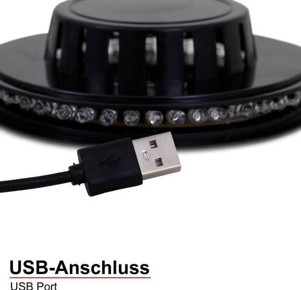 BRILO 2341-048 LED RGB světelný puk pr. 12,5 cm max. 3W černá - BRILO