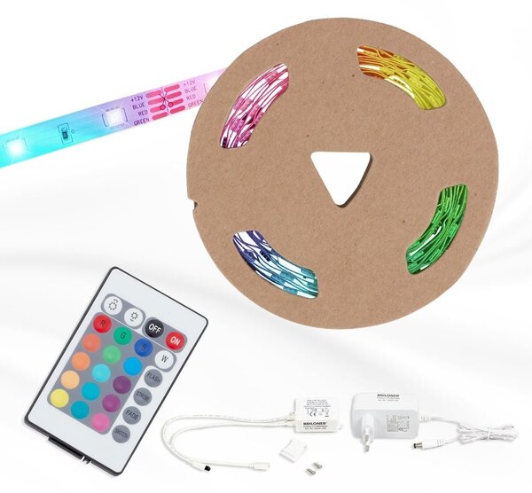 BRILO 2024-300 AKCE - RGB LED pásek 1000 cm 0,08W bílé - BRILO