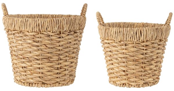 Set dvou dekorativních košů z vodního hyacintu Bloomingville Meluna 34/39 cm