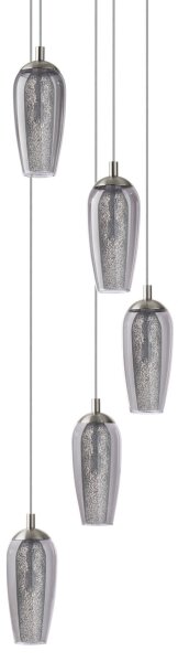 Eglo 96345 - LED Lustr na lanku FARSALA 5xG9/2,5W/230V