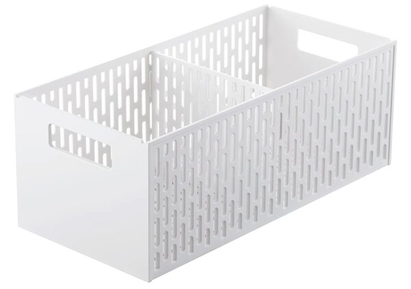 Bílý plastový organizér Yamazaki Tower 15,3 x 32 cm