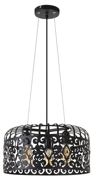 Rabalux 2158 - Lustr ALESSANDRA 3xE27/60W/230V černá