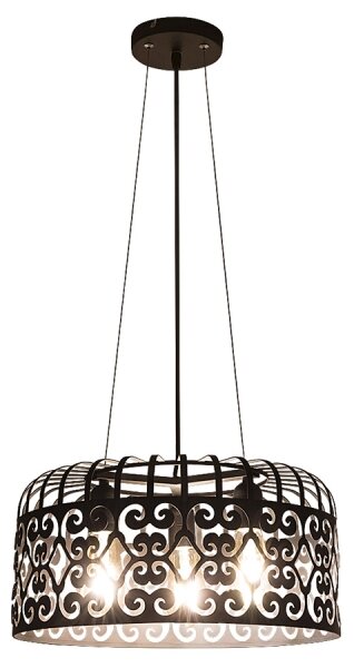 Rabalux 2158 - Lustr ALESSANDRA 3xE27/60W/230V černá