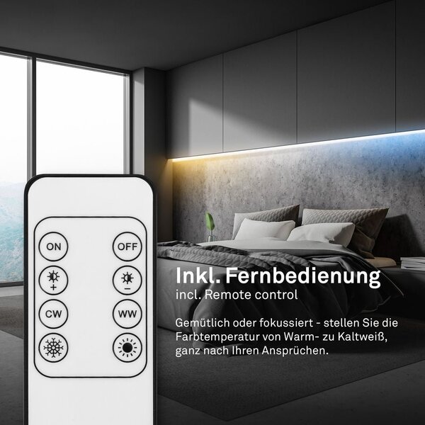 BRI 2152224 Pimp Your Stripe startovací sada LED pásek 2m, WiFi, CCT, hlasové ovládání - BRILONER