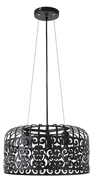 Rabalux 2158 - Lustr ALESSANDRA 3xE27/60W/230V černá