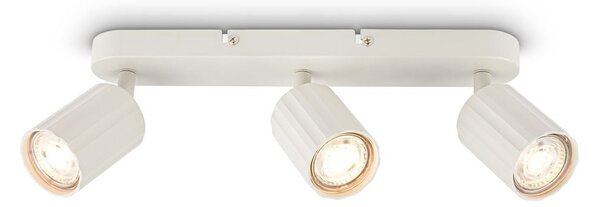 BRI 2324036 Skaft stropní bodové svítidlo - GU10 patice, max. 9W, nastavitelné, starobílá, 3-ramenné - BRILONER