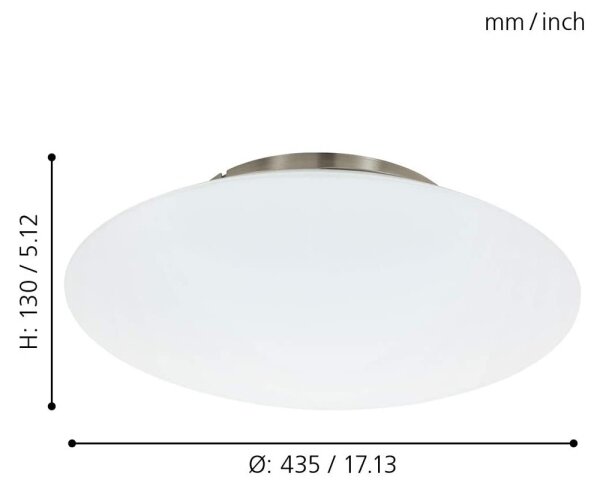 Eglo 97811 - LED RGB Stmívatelné stropní svítidlo FRATTINA-C LED/27W/230V