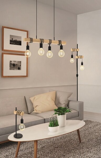 Eglo 32919 - Stojací lampa TOWNSHEND 2xE27/10W/230V