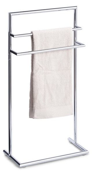 Koupelnový stojan na ručníky, pochromovaný kov, ZELLER