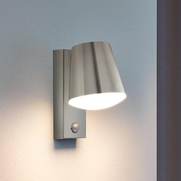 Eglo 97453 - Venkovní nástěnné svítidlo se senzorem CALDIERO 1xE27/10W/230V IP44
