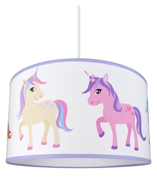 Dětský lustr na lanku PONY/UNICORN 1xE27/60W/230V