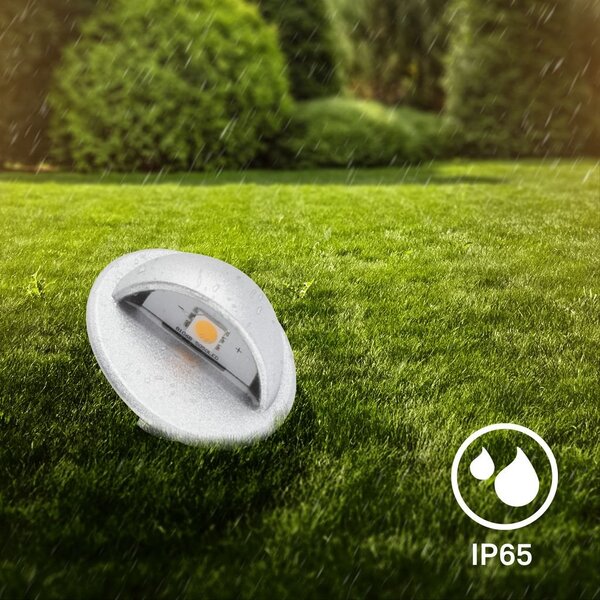 BRI 3923034 CONNECT TO SHINE prodlužovací sada Teak 3ks LED zapuštěných svítidel do země, IP65 - BRILONER