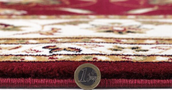 Flair Rugs, Kusový koberec Sincerity Royale Sherborne Red kruh, 133x133 (průměr) kruh, červená, kancelář