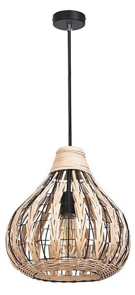Rabalux 7604 - Lustr na lanku ZAHARA 1xE27/40W/230V ratan