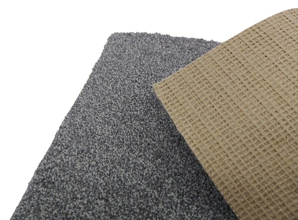 Tapibel, Metrážový koberec Supersoft 850 tm. šedý, na míru, šíře 4m, šedá, ab (mřížka), kancelář