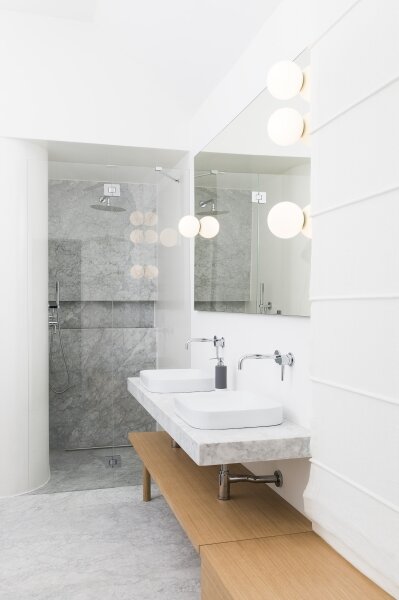 Artemide AR 1039110A - Koupelnové stropní svítidlo DIOSCURI 1xE14/6W/230V IP44
