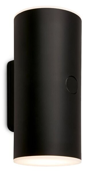 BRI 3786015 Lima LED venkovní nástěnné svítidlo, nabíjecí, 3 krokový dotykový stmívač, časovač, černé - BRILONER