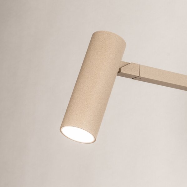 Nástěnné designové svítidlo s ramenem a vypínačem Conno Dark Taupe (LMD)