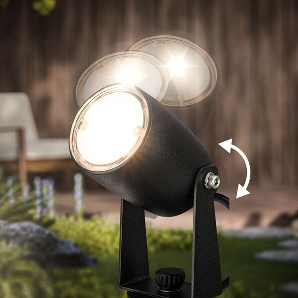 BRI 3928035 CONNECT TO SHINE prodlužovací sada Iris sada 3ks LED zahradních bodových svítidel, IP65 - BRILONER