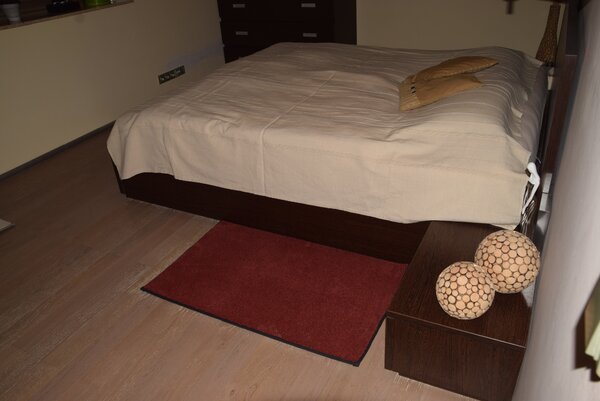 Tapibel, Kusový koberec Supersoft s bordurou 110 červený, 200x290, červená, ložnice