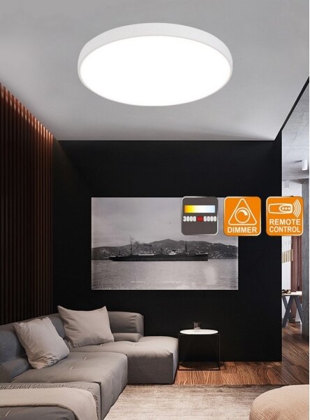 Top Light Metal 60B RC - LED Stmívatelné stropní svítidlo LED/60W/230V DO