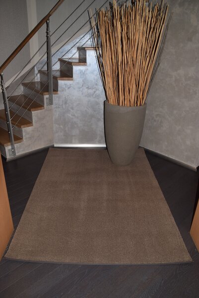 Tapibel Kusový koberec Supersoft s bordurou 420 hnědý - 60x100 cm