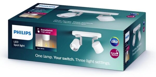 Philips 50672/31/P0 - LED Stmívatelné bodové svítidlo BYRL 2xLED/4.5W/230V