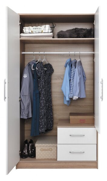 Sestava SMART B dub sonoma + bíly lux