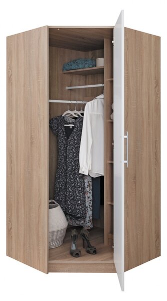 Sestava SMART B dub sonoma + bíly lux