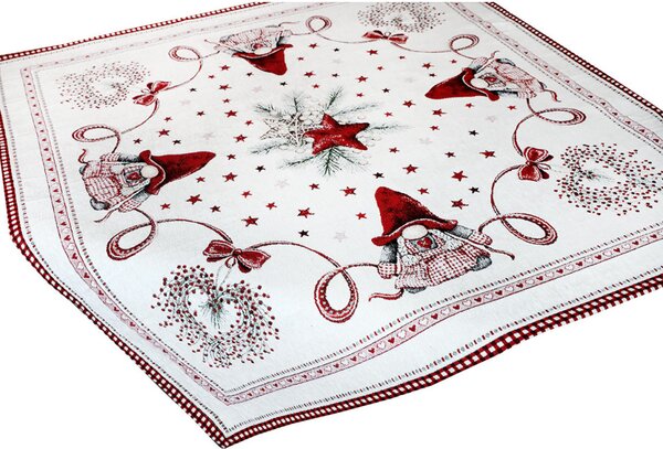 Vánoční žinylkový ubrus Hvězdný skřítek 90x90 cm Chenille IT036 Barva Vícebarevná Rozměry 90x90 cm