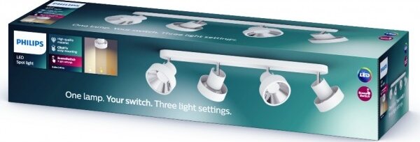 Philips 50604/31/P0 - LED Bodové svítidlo BUKKO 4xLED/4,3W/230V