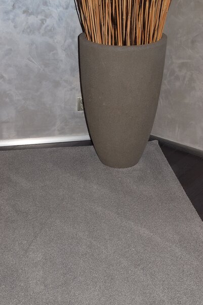 Tapibel, Kusový koberec Supersoft s bordurou 840 sv. šedý, 60x100, šedá, chodba / předsíň