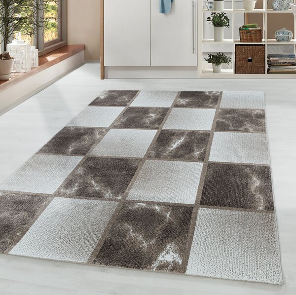 Ayyildiz, Kusový koberec Ottawa 4201 brown, 80x250, hnědá, chodba / předsíň