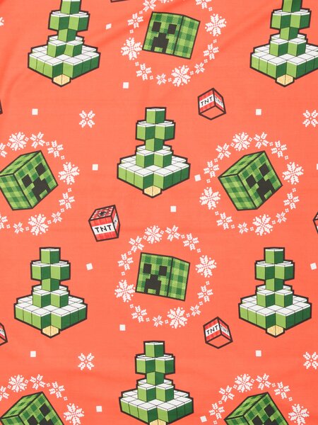Sinsay - Bavlněná dětská sada povlečení s vánočním motivem Minecraft - vícebarevná