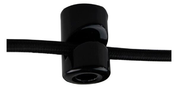 Elhard Držák na kabel nástěnný Retro Keramik, 20x30mm, černý KP1001B