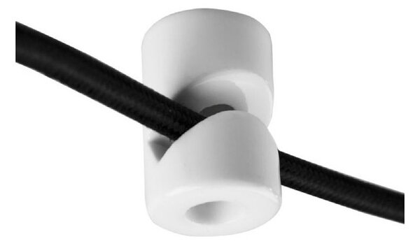 Elhard Držák na kabel nástěnný Retro Keramik, 20x30mm, bílý KP1001W
