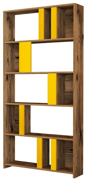 Regál Limba (Ořech + Žlutá)