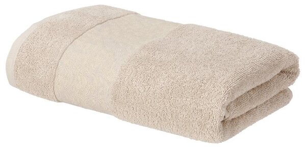 Livarno® Froté osuška, 70 x 140 cm (šedá/vzorkovaná béžová) (100399252003)