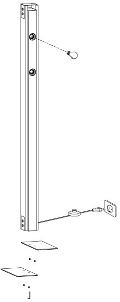 Eglo 43471 - Stojací lampa LAYHAM 4xE27/60W/230V