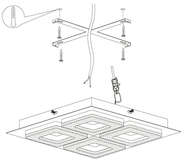 Eglo 99326 - LED Stropní svítidlo FRADELO 4xLED/4W/230V