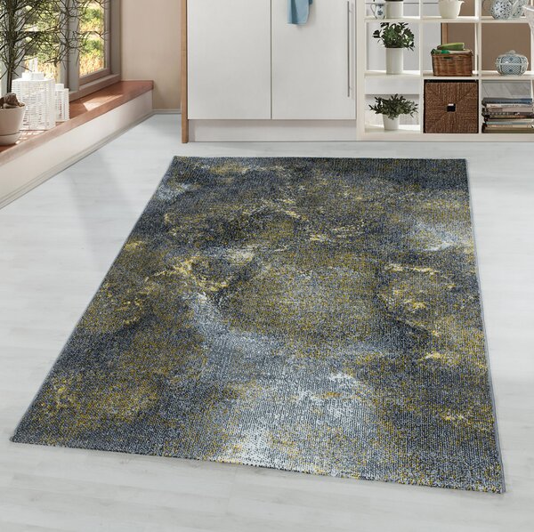 Ayyildiz, Kusový koberec Ottawa 4203 yellow, 80x150, šedá, chodba / předsíň