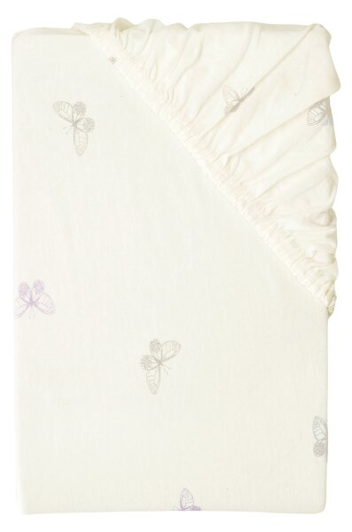 Livarno® Žerzejové napínací prostěradlo, 90-100 x 200 cm (motýl/bílá) (100400014004)