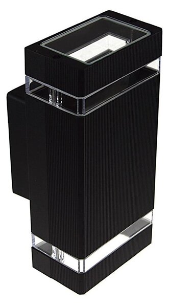 Venkovní nástěnné svítidlo LITEK 2xGU10/30W/230V IP44 černá