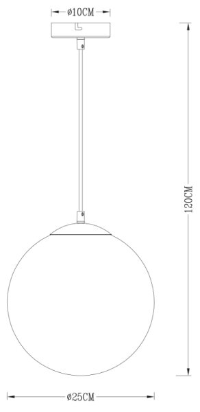 Globo 15862 - Lustr na lanku VARUS 1xE27/40W/230V