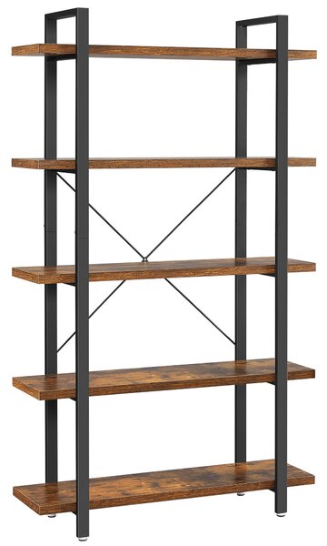 REGÁL, hnědá, černá, uhlíková ocel, 105/178/34 cm Boxxx - Online Only regály & police, Online Only